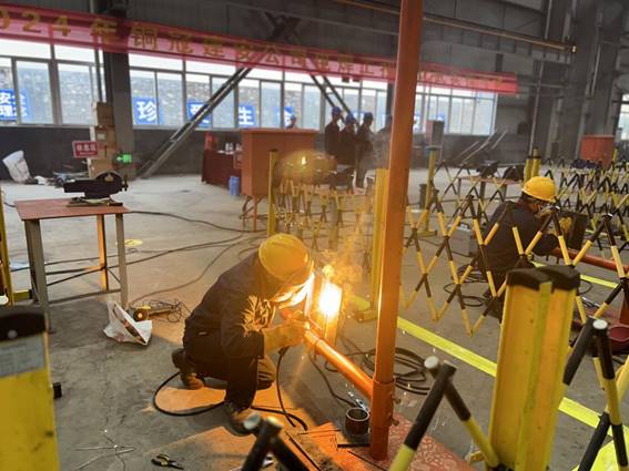 公司舉辦電焊工、電工技術(shù)比武